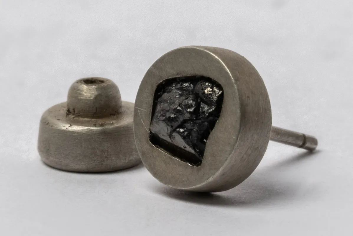 Stud Earring (0.4 CT, Black Diamond Fragment, DA+KFRDIA) sold by Parts of Four