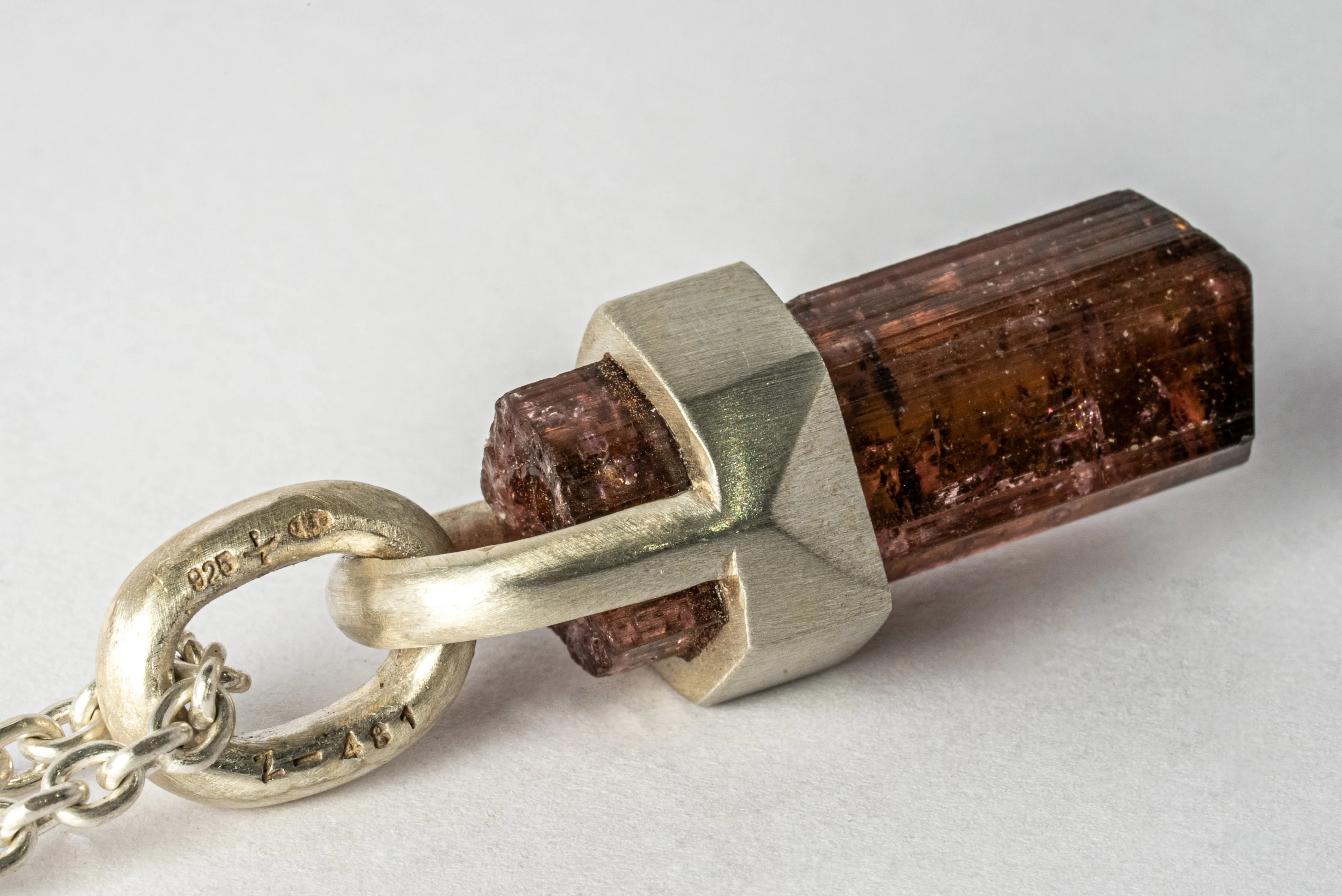 Talisman Necklace SPECIMEN (Brace-Held, Rubellite, MA+RBL) sold by Parts of Four product image thumbnail 2