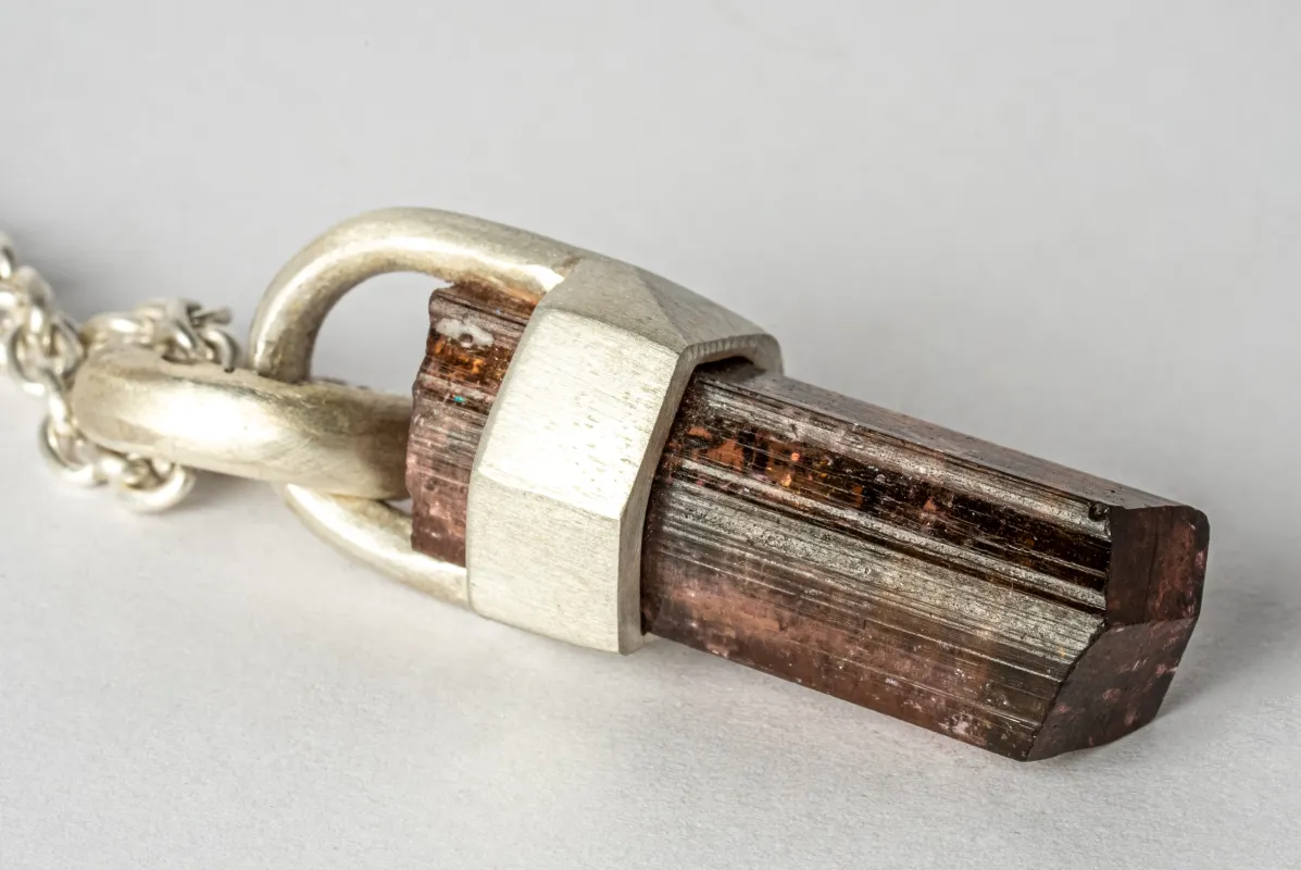 Talisman Necklace SPECIMEN (Brace-Held, Rubellite, MA+RBL) sold by Parts of Four