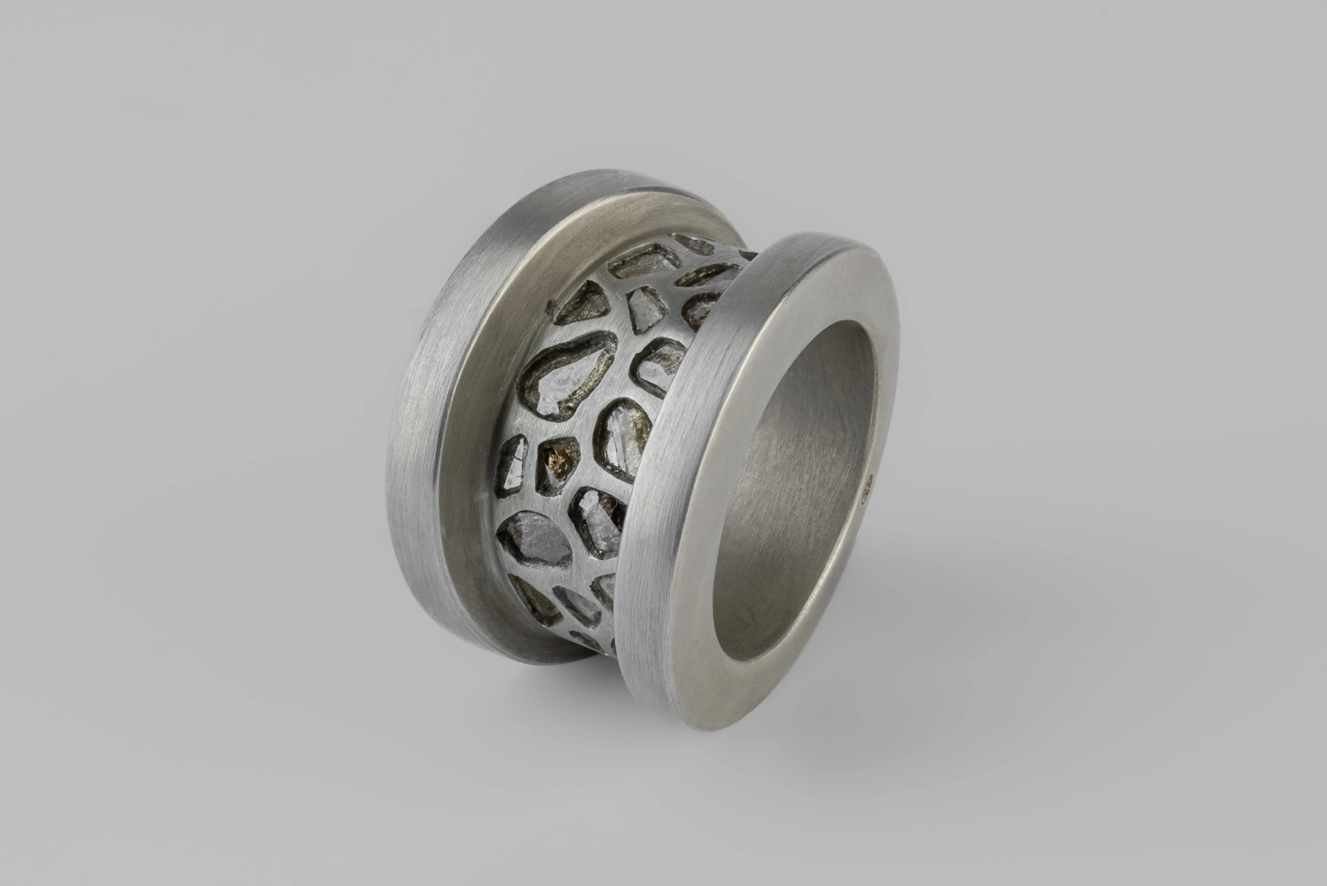 Chasm Ring v2 (Wide, Mega Pavé, DA+DIA) sold by Parts of Four product image thumbnail 2