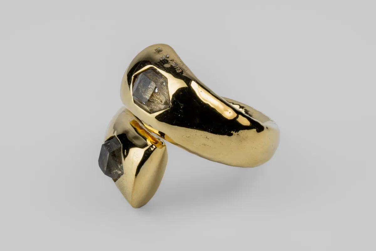 Big Twisted Druid Ring (Arc Set, YG+HER) sold by Parts of Four