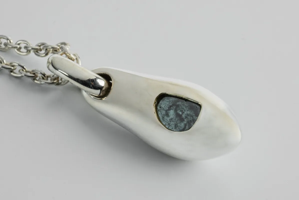 Chrysalis Necklace (Nympha, 0.4 CT, Blue Diamond Slab, No. 3, PA+BDIA) sold by Parts of Four