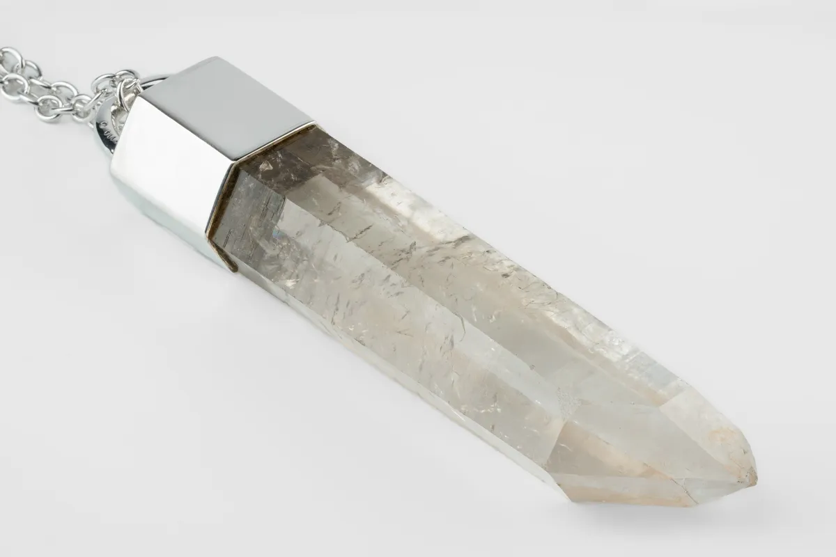 Talisman Necklace PIECE UNIQUE (Extra Large Lemurian Quartz, PA+LEM) sold by Parts of Four