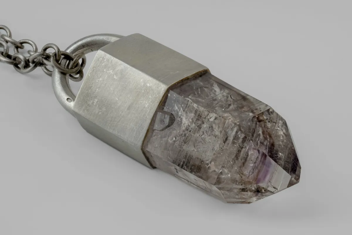 Talisman Necklace SPECIMEN (Brandberg Amethyst Quartz, DA+BAQ) sold by Parts of Four