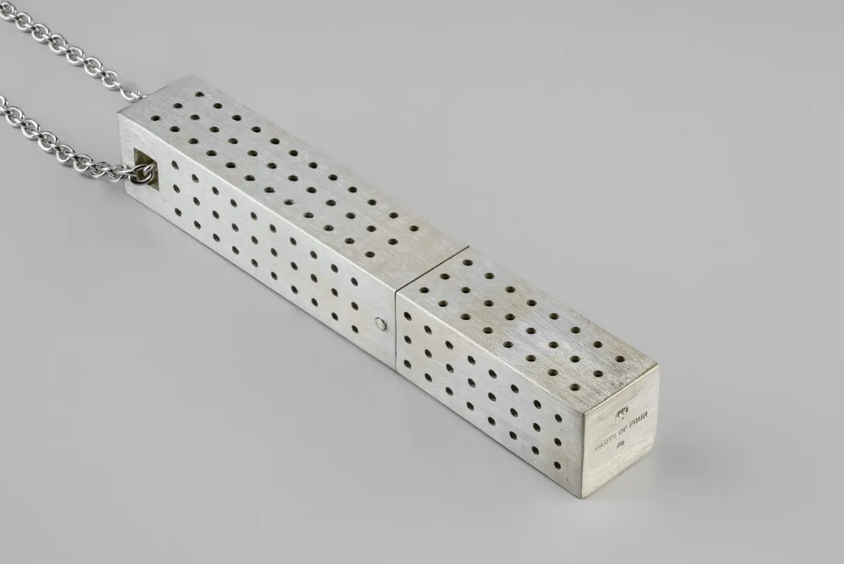 Cuboid Necklace (Amber Box, MA) made by Parts of Four