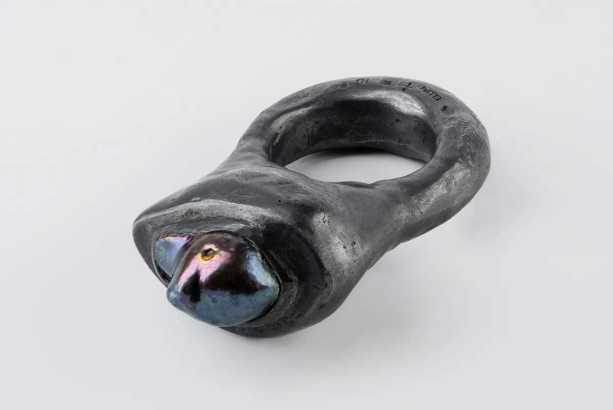 Giant Roman Ring (Black Rainbow Pearl, KA+KPRL) sold by Parts of Four