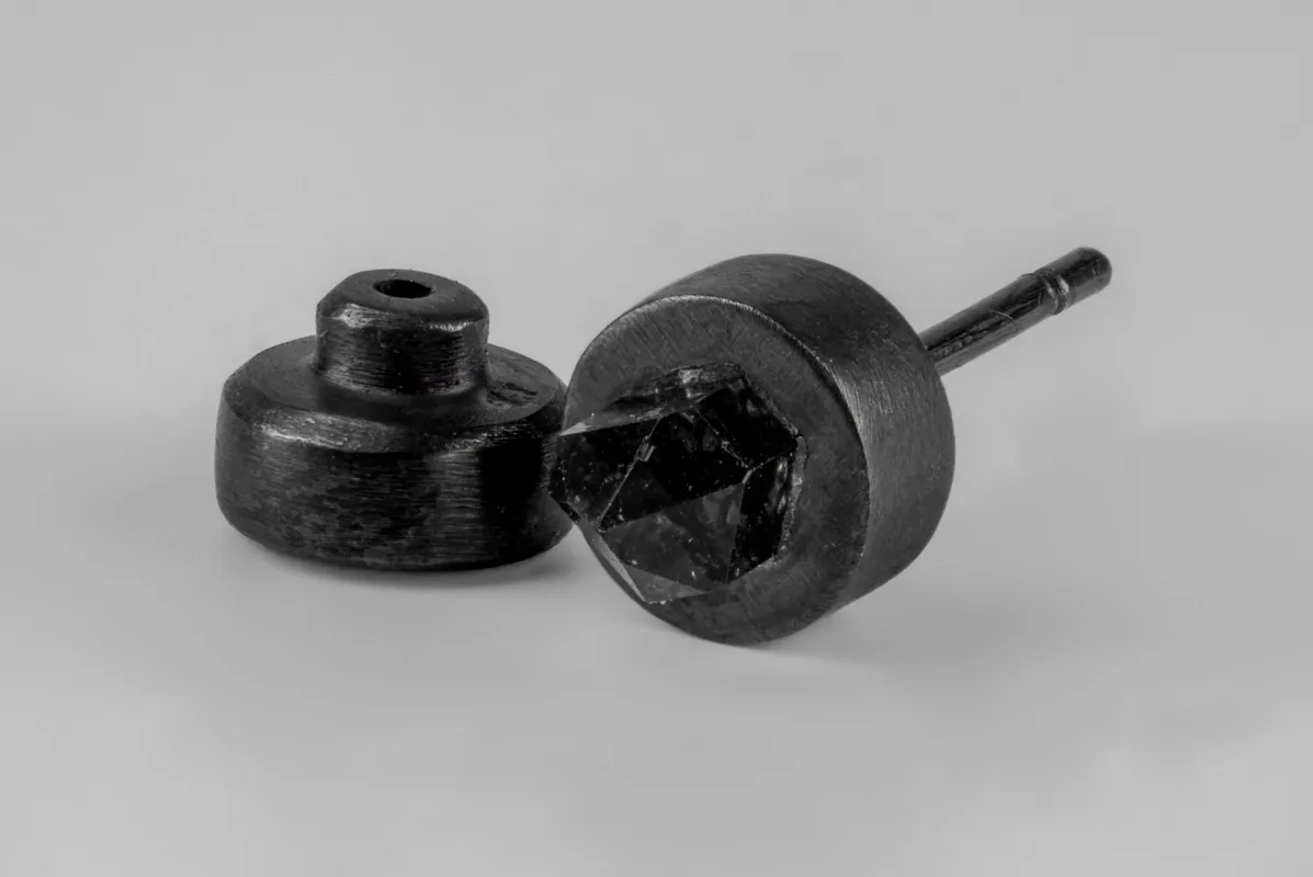 Stud Earring (7mm, Herkimer Spike, KA+HER) sold by Parts of Four