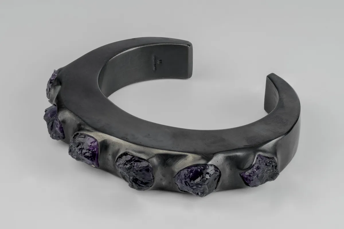 Crescent Bracelet (Terrestrial Surfaced, Amethyst, 15mm, KAS+AME) sold by Parts of Four
