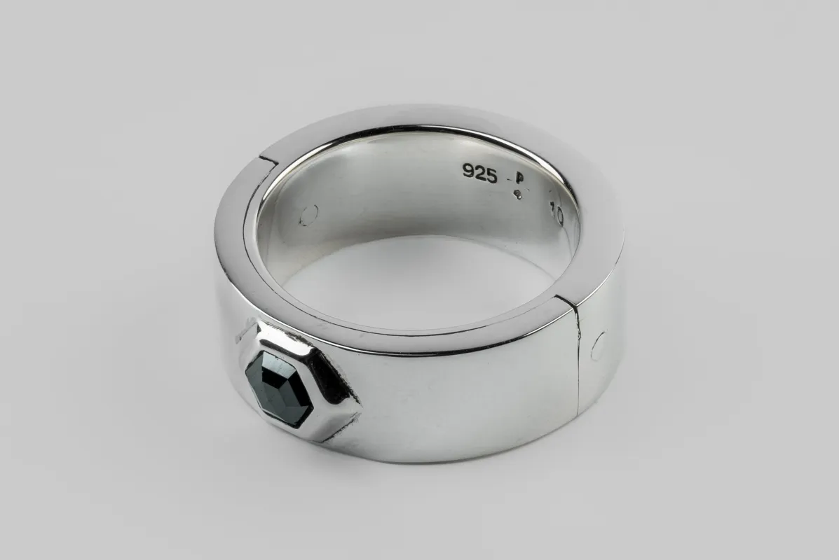 Sistema Ring (Fancy Setting, Black Hex Diamond, 0.5 CT, 9mm, PA+BLKDIA) sold by Parts of Four