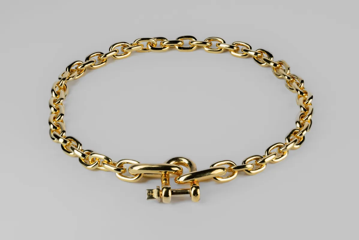 Grade Chain Charm Necklace (YG) sold by Parts of Four