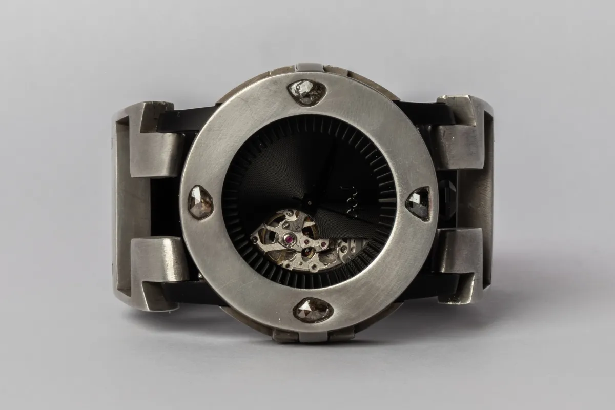 P4—FOB Watch #288 (Case [0.8 CT, 4 Diamond Slabs], Hyperstrap-T [Studs], Phantom, DA+DIA-DA-NG) sold by Parts of Four