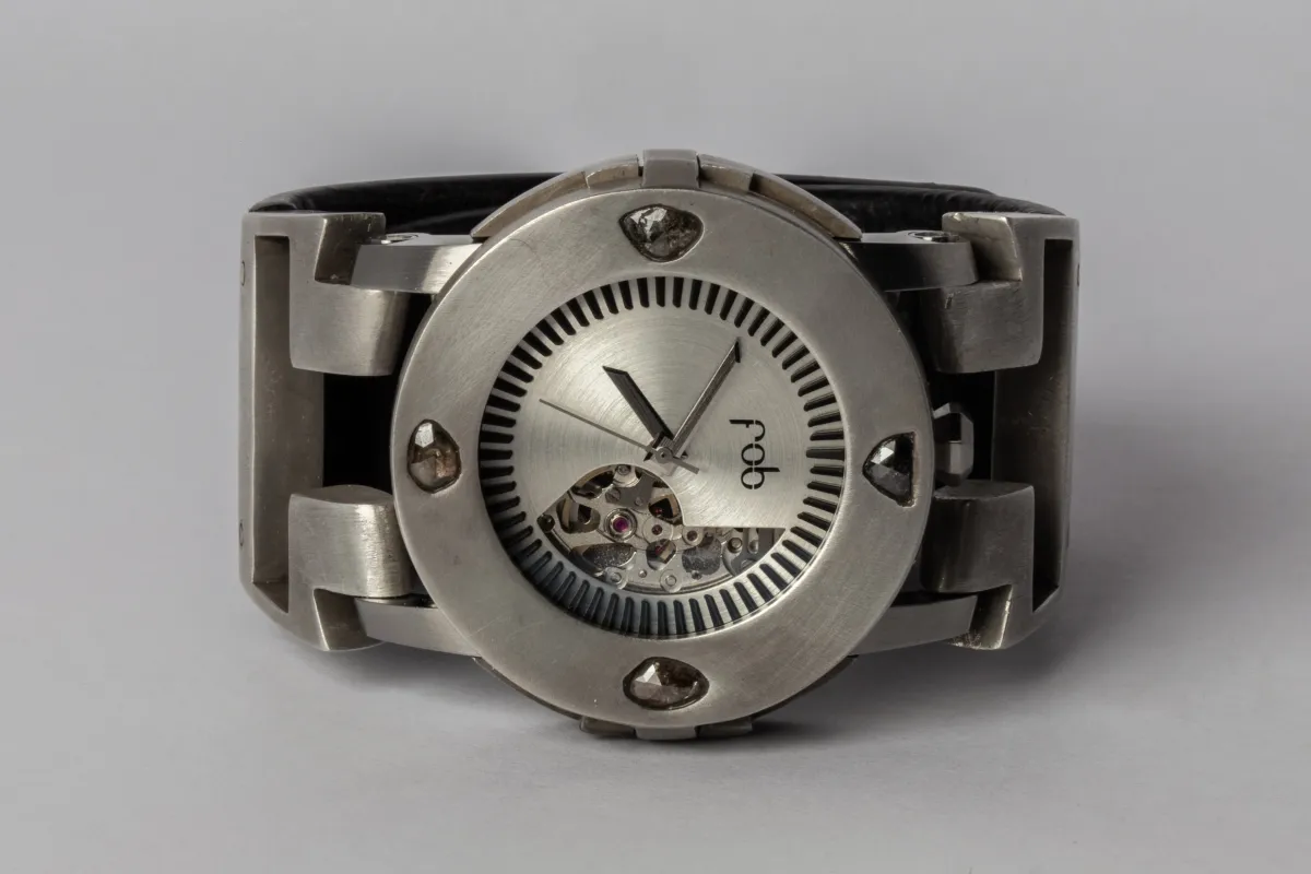 P4—FOB Watch #285 (Case [0.8 CT, 4 Diamond Slabs], Hyperstrap-T [Studs], Oblivion, DA+DIA-DA-NG) sold by Parts of Four