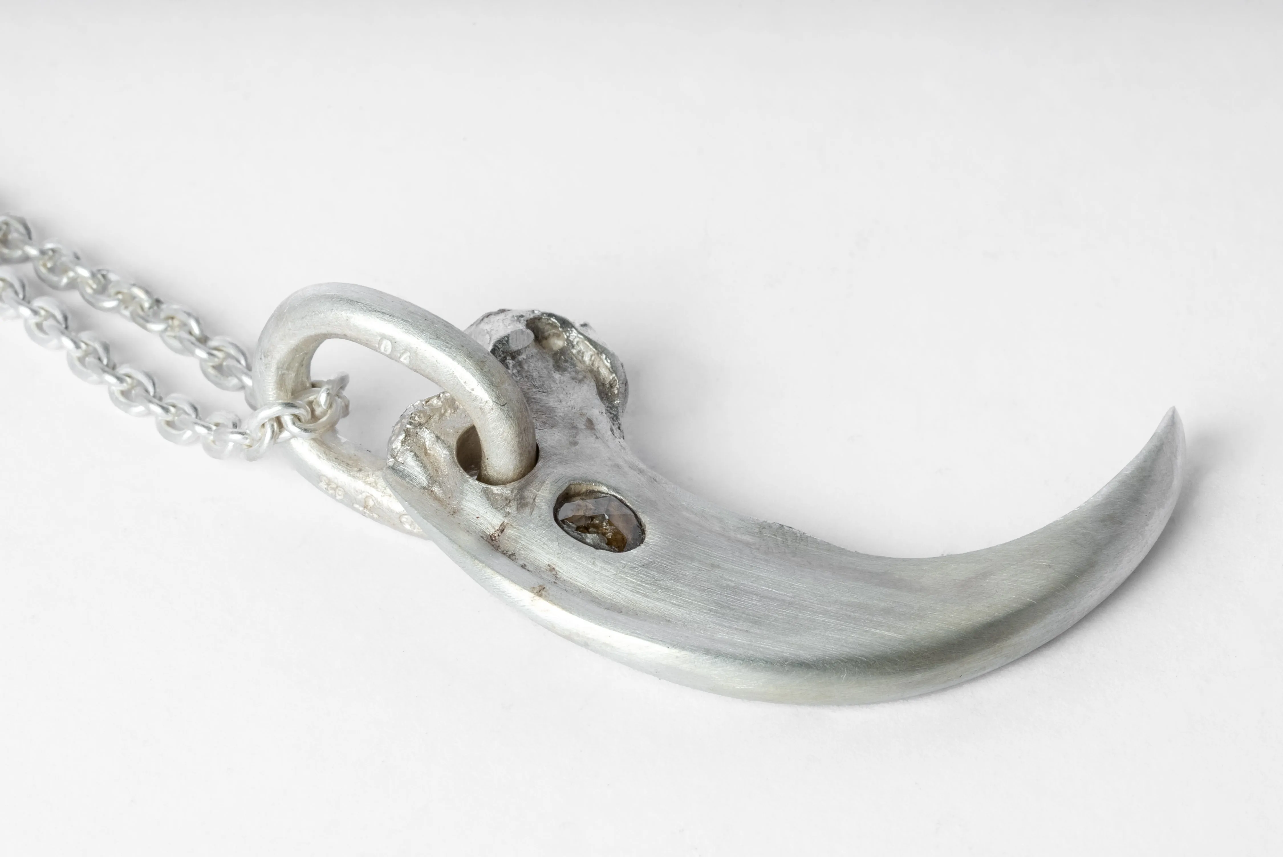 Bear Claw Necklace Redux (0.4 CT, Chunky Diamond Slab, MA+DIA) sold by Parts of Four