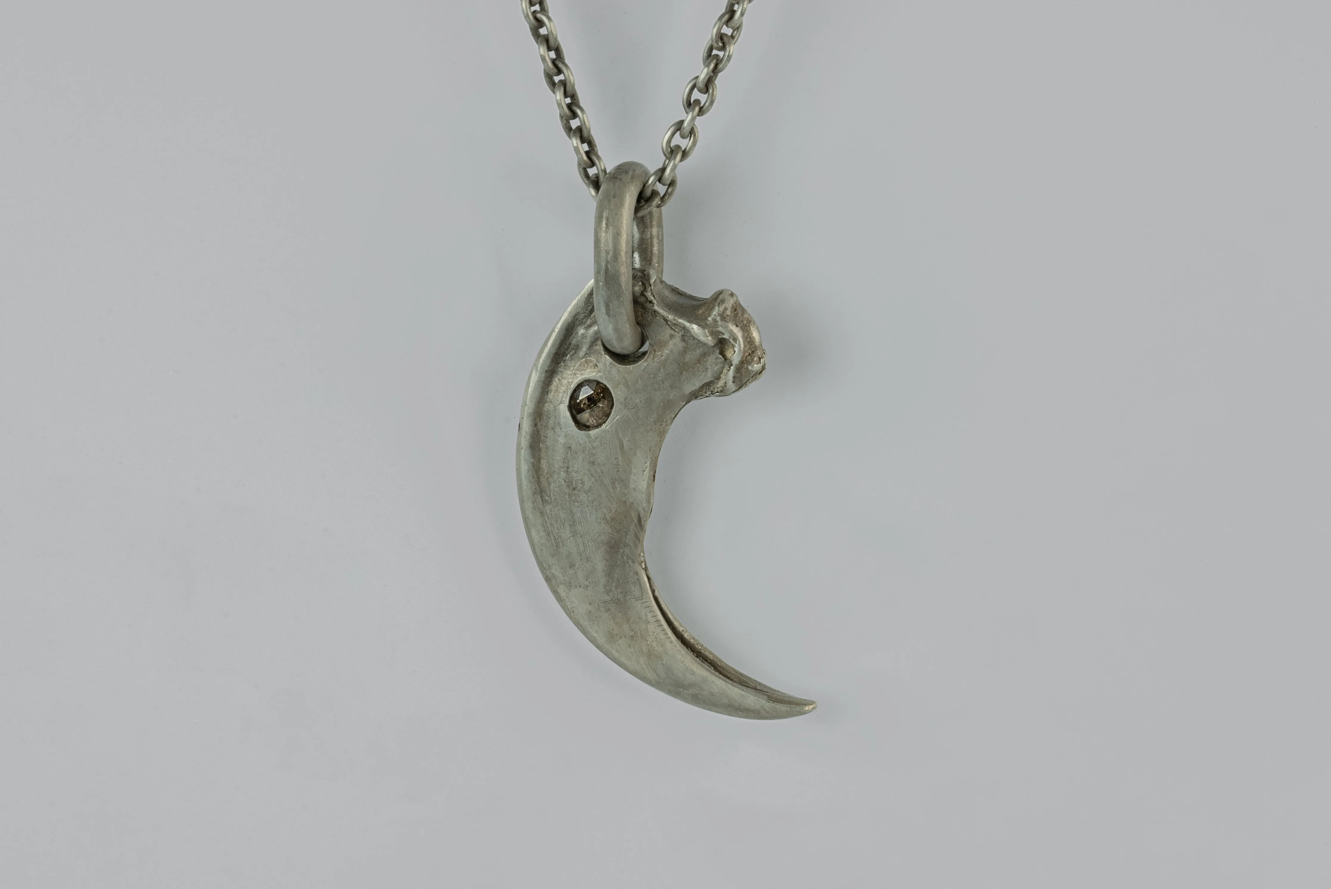 Bear Claw Necklace Redux (0.4 CT, CHUNKY Diamond Slab, DA+DIA) sold by Parts of Four product image thumbnail 3
