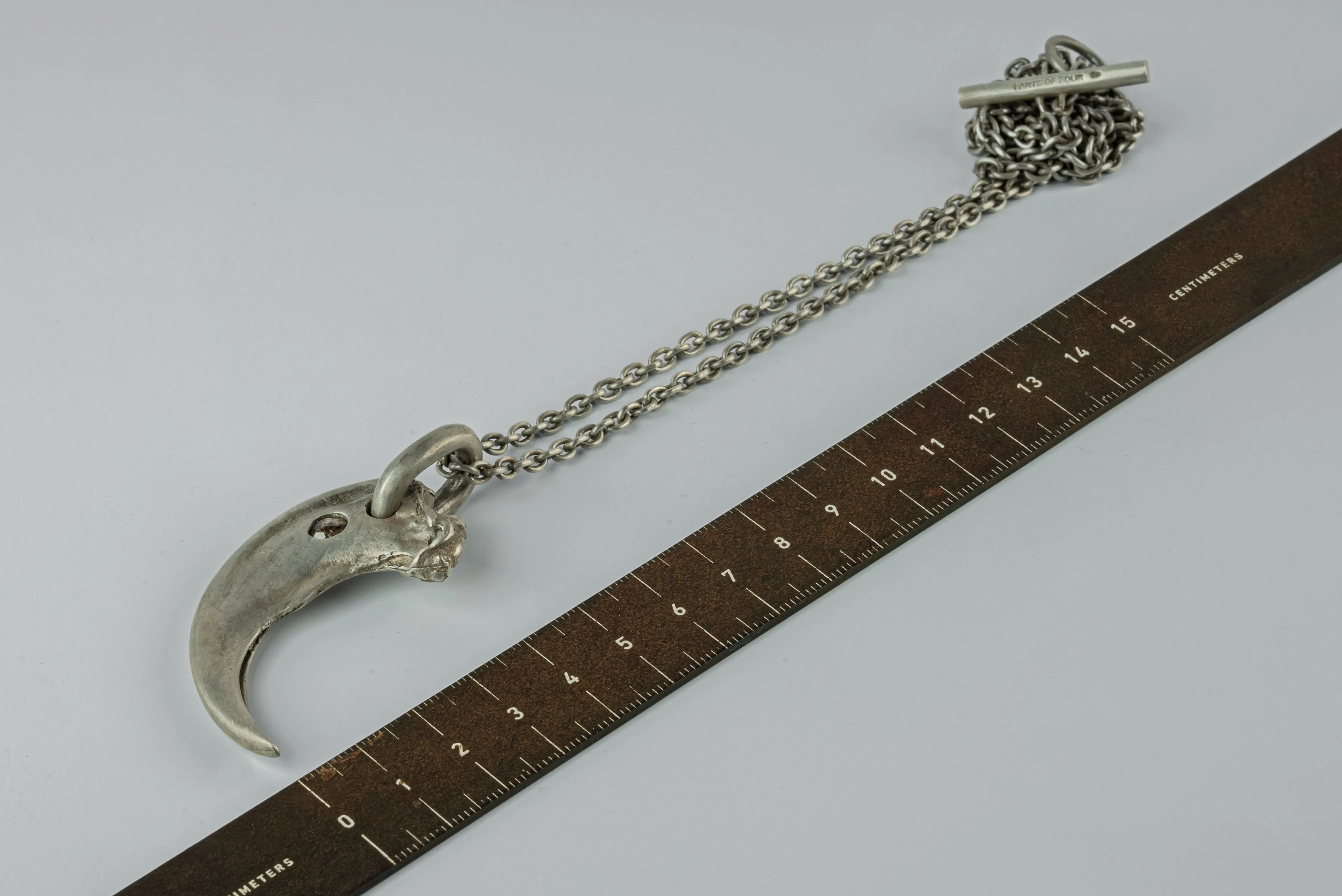 Bear Claw Necklace Redux (0.4 CT, CHUNKY Diamond Slab, DA+DIA) sold by Parts of Four product image thumbnail 5