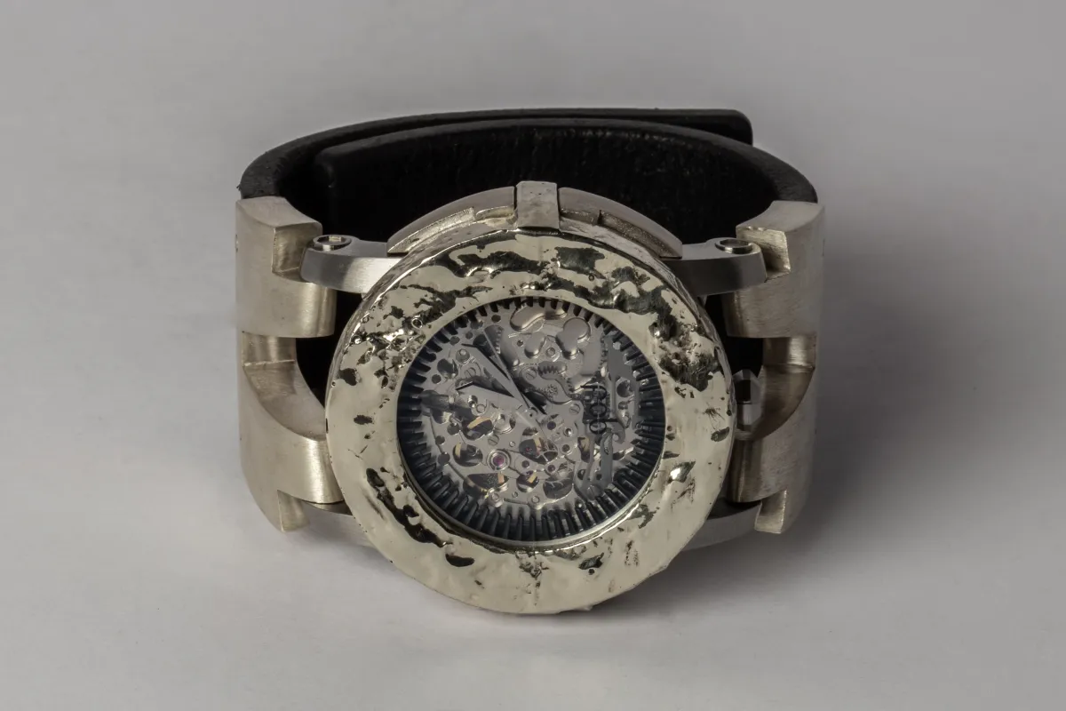 P4—FOB Watch #206 (Case, Hyperstrap-V [Studs], Silver Skeleton, MA10KW-MA-NG) sold by Parts of Four