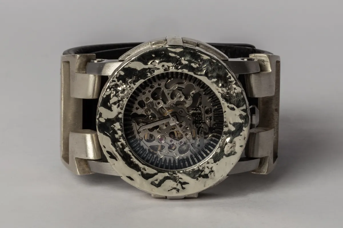 P4—FOB Watch #190 (Case, Hyperstrap-T [Studs], Silver Skeleton, MA10KW-MA-NG) sold by Parts of Four