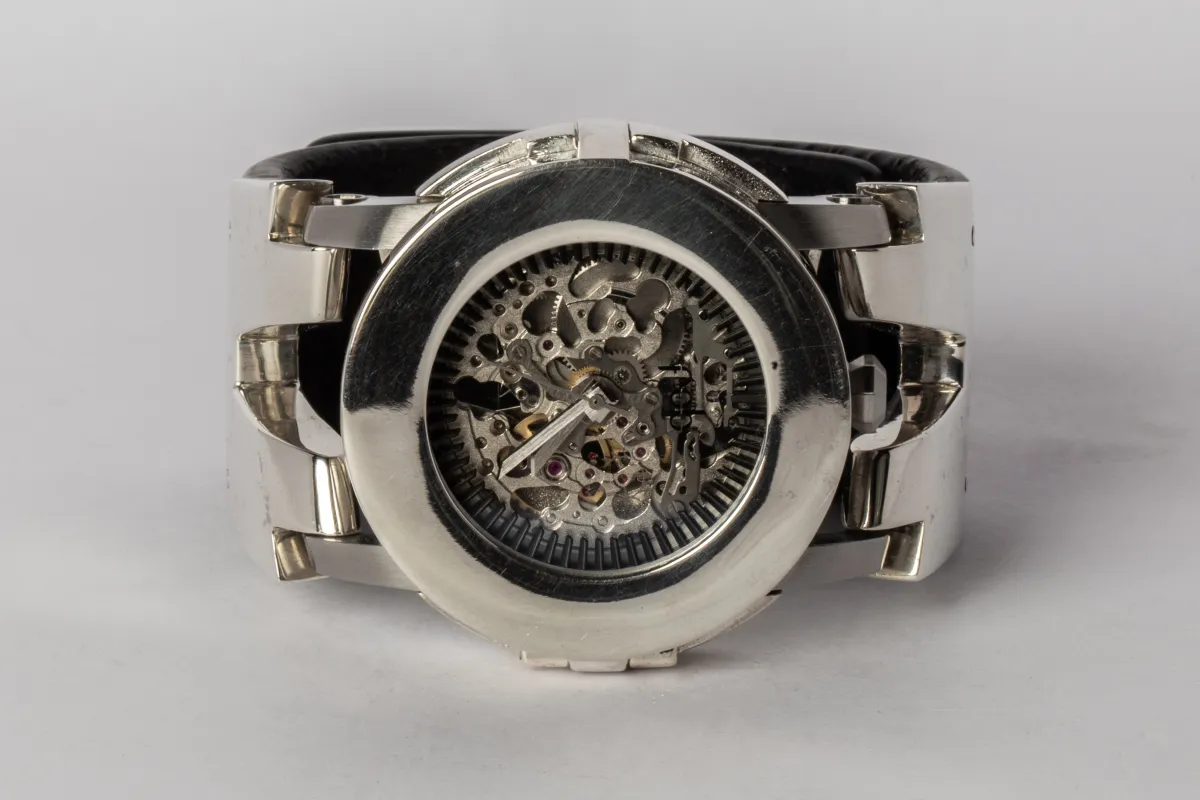 P4—FOB Watch #106 (Case, Hyperstrap-V [Studs], Silver Skeleton, PA-PA-NG) sold by Parts of Four