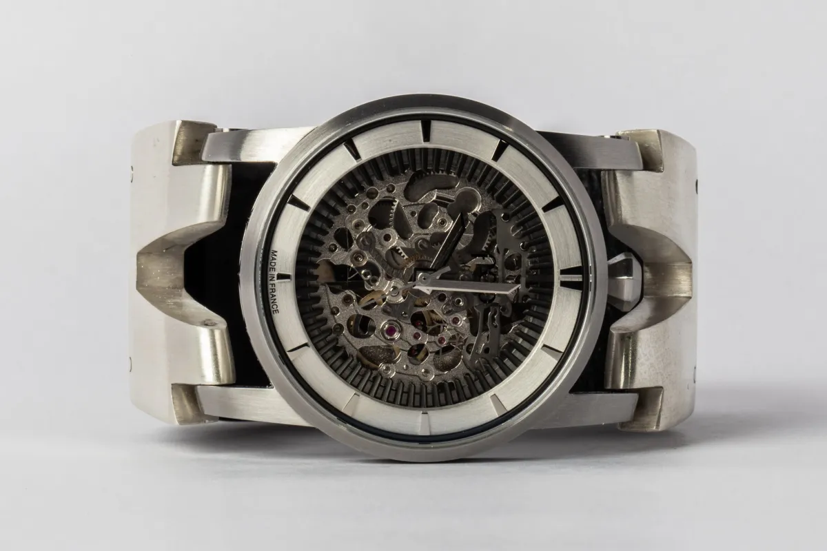 P4—FOB Watch #458 (Hyperstrap-V [Studs], Silver Skeleton, MA-NG) sold by Parts of Four