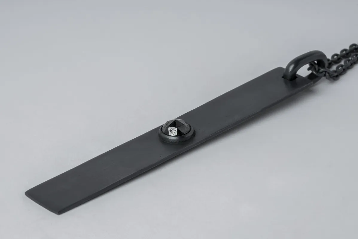 Plate Necklace (2.4 CT, Rose Cut Setting, Black Diamond, KA+BLKDIA) sold by Parts of Four