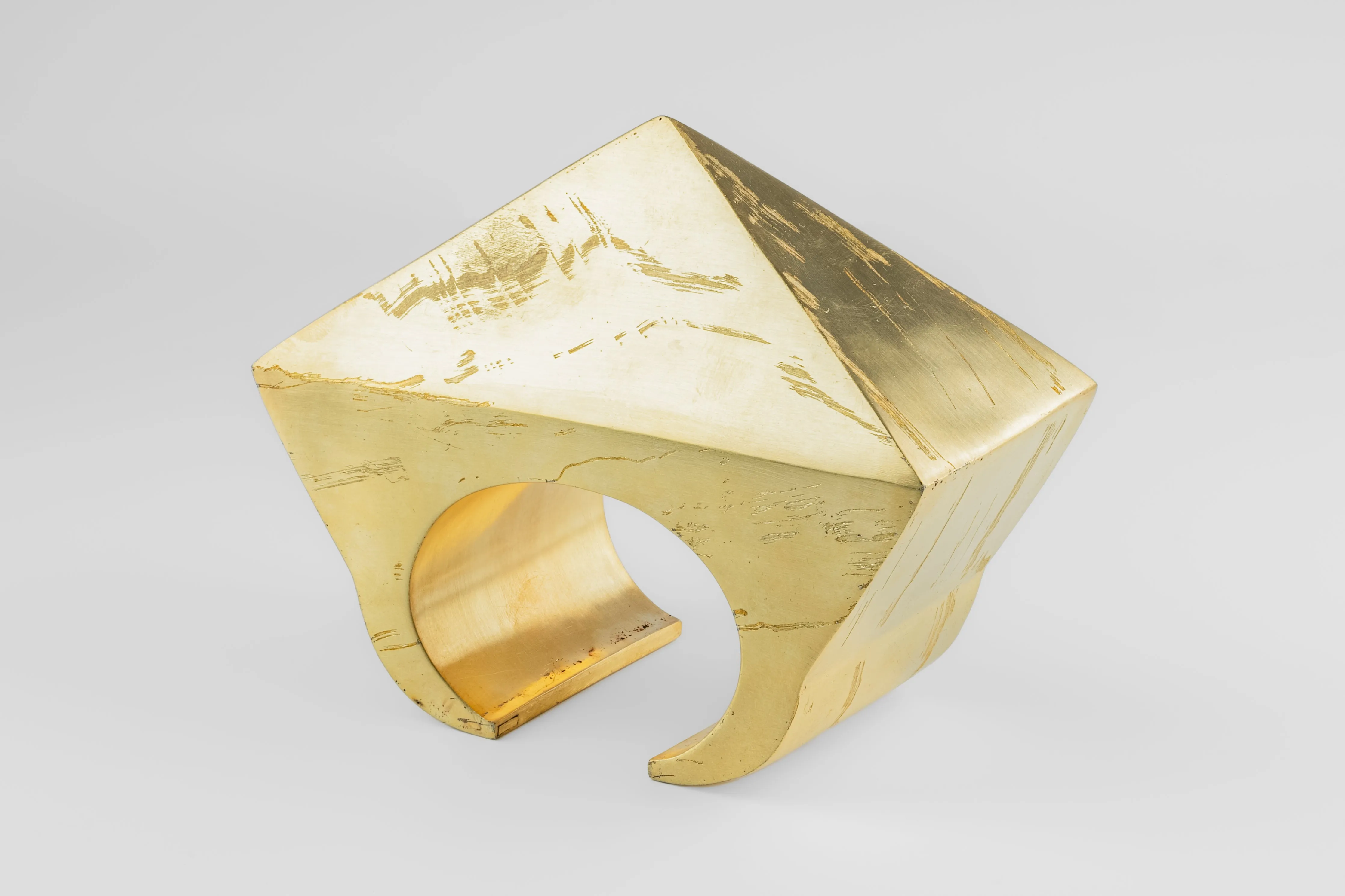 Crescent Bridge Bracelet (Pyramid Extrusion, 60mm, AG) sold by Parts of Four product image thumbnail 2