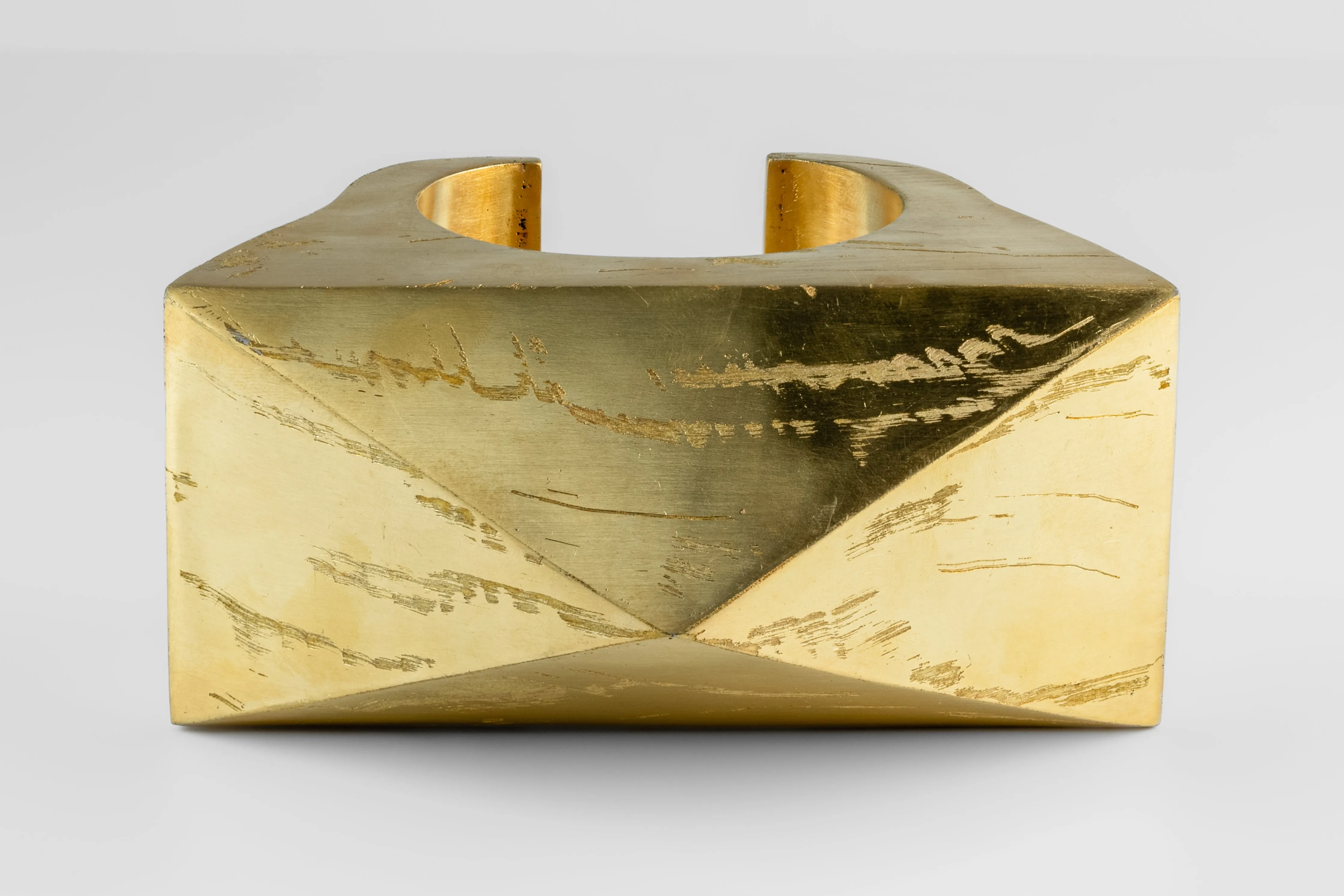 Crescent Bridge Bracelet (Pyramid Extrusion, 60mm, AG) sold by Parts of Four product image thumbnail 3