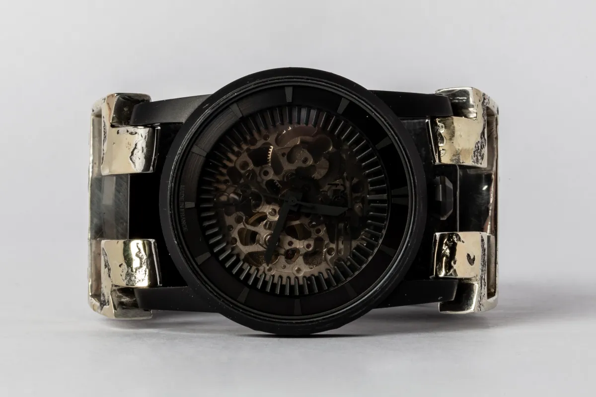 P4—FOB Watch #423 (Hyperstrap-T [Studs], Black Matte, PA18K-NG) sold by Parts of Four