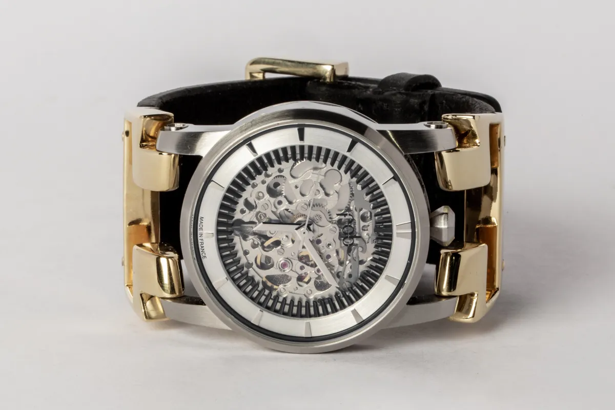 P4—FOB Watch #438 (Hyperstrap-T [Buckle], Silver Skeleton, YGA-NG) sold by Parts of Four