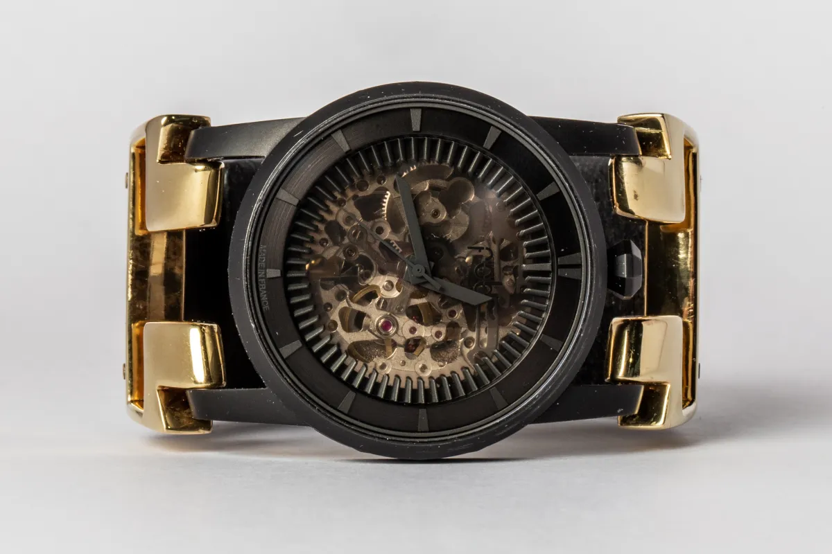 P4—FOB Watch #415 (Hyperstrap-T [Studs], Black Matte, YGA-NG) sold by Parts of Four