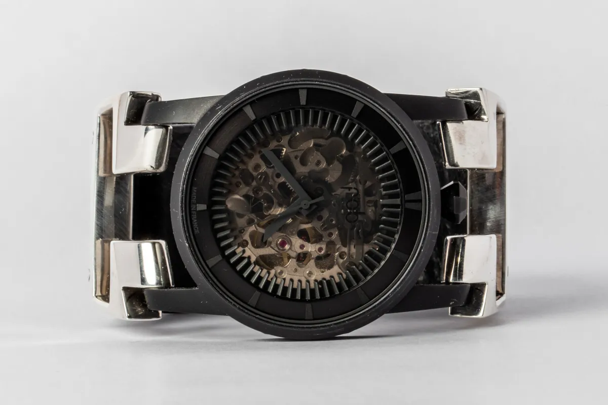 P4—FOB Watch #411 (Hyperstrap-T [Studs], Black Matte, PA-NG) sold by Parts of Four