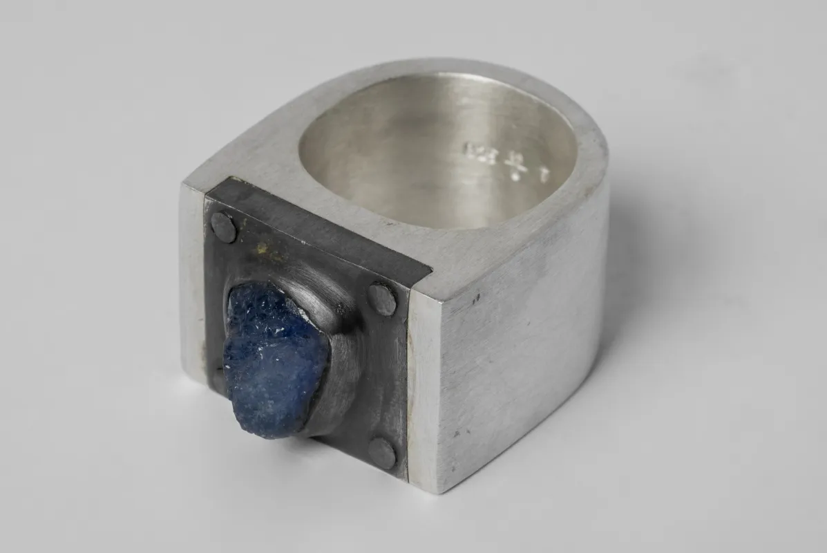 Plate Ring Single (Terrestrial Surfaced, Tanzanite, 17mm, MA+KA+TAN) sold by Parts of Four