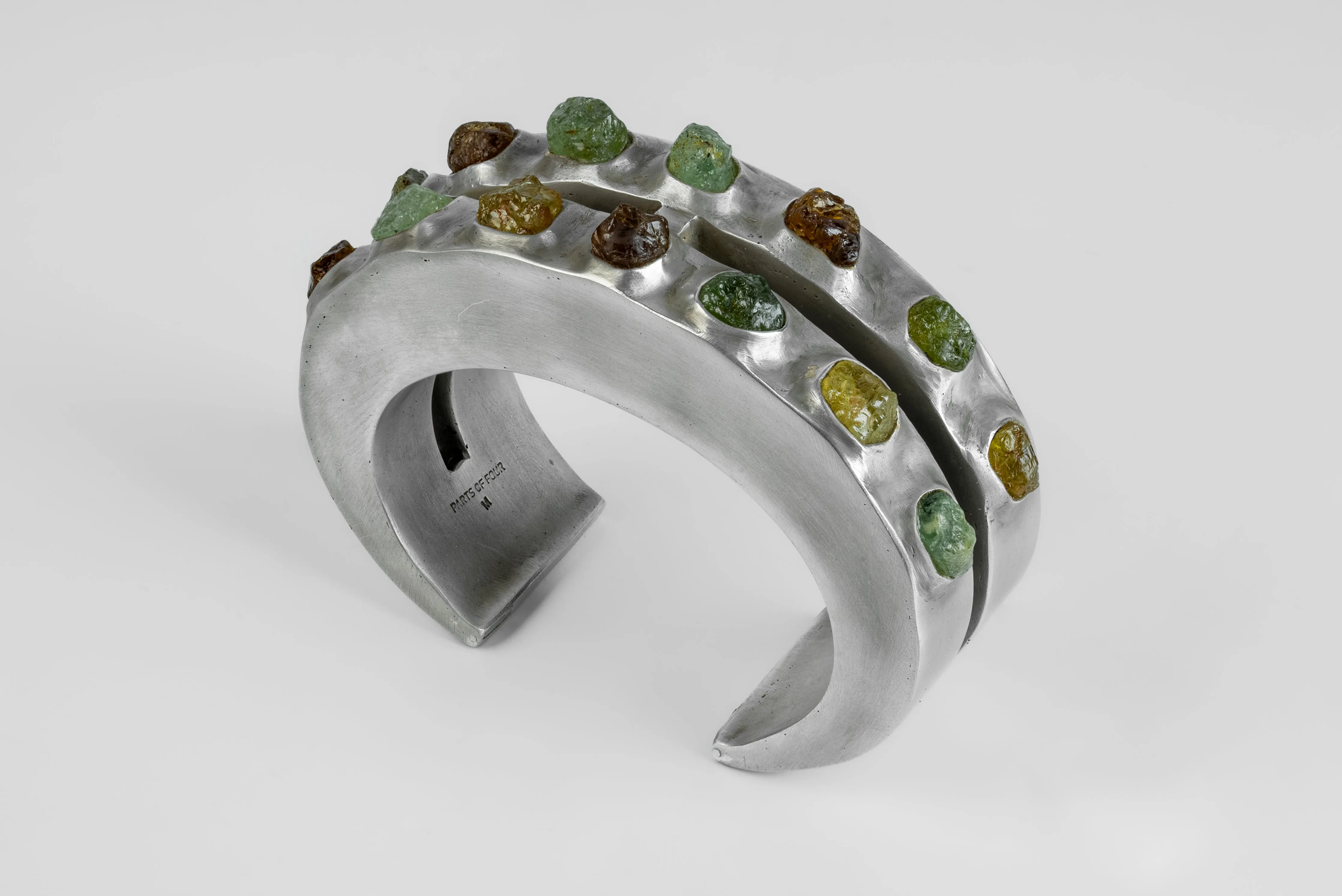 Crescent Crevice Bracelet (Terrestrial Surfaced, Peridot, 30mm, AS+PER) sold by Parts of Four product image thumbnail 2