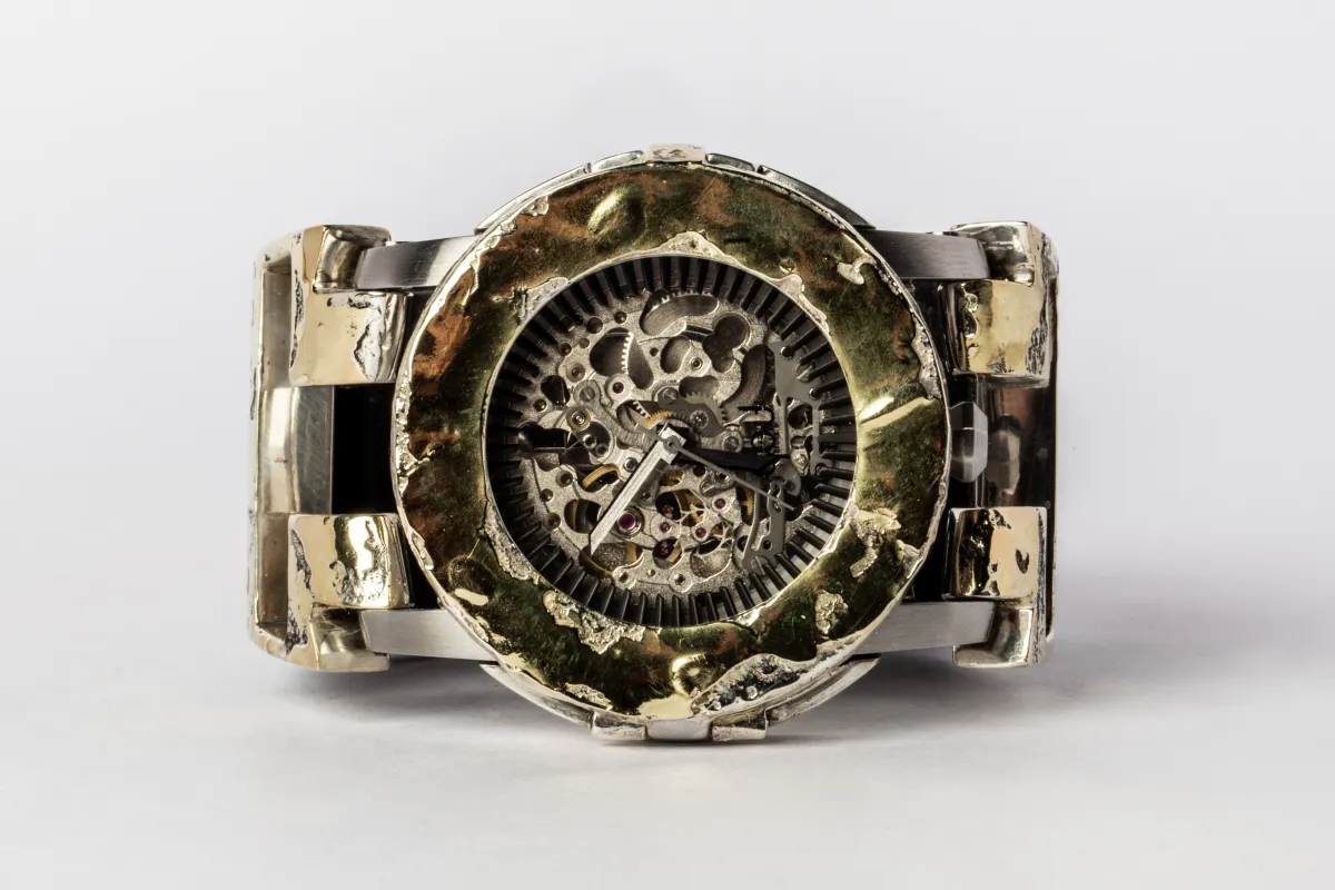 P4—FOB Watch #62 (Case, Hyperstrap-T [Studs], Silver Skeleton, PA18K-PA18K-NG) sold by Parts of Four