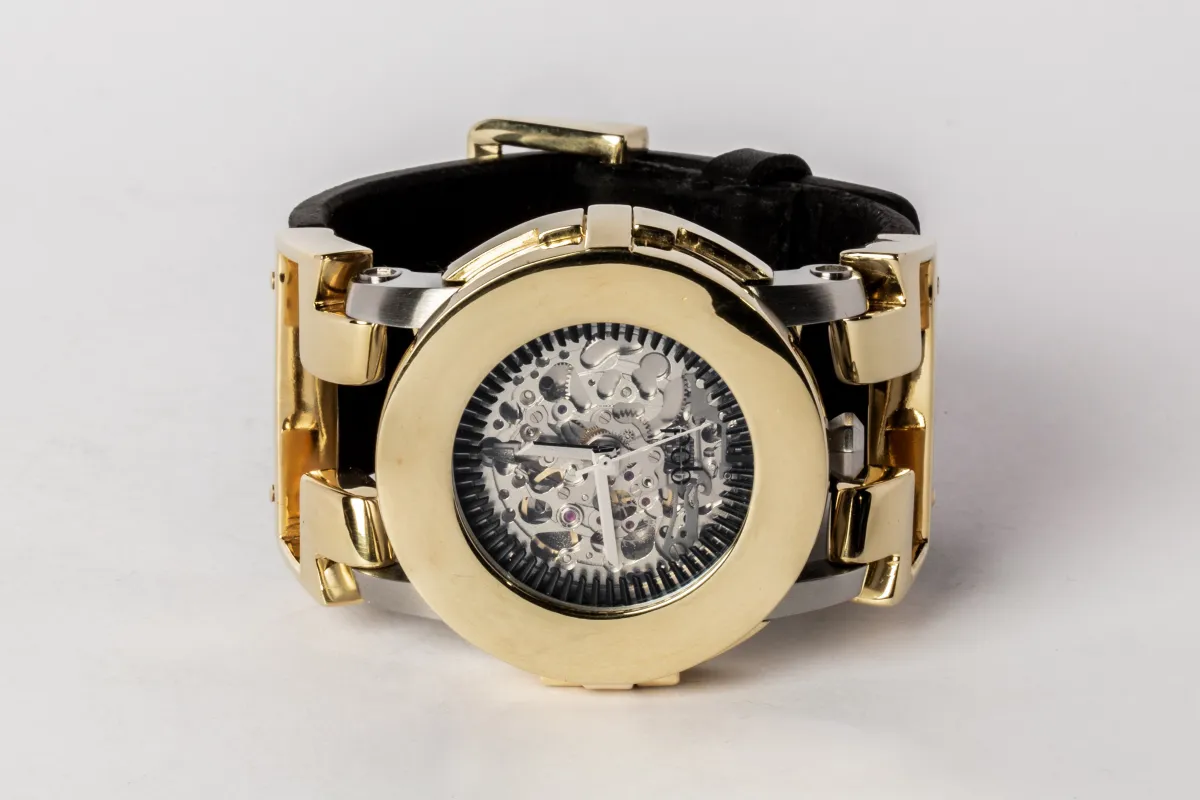 P4—FOB Watch #78 (Case, Hyperstrap-T [Buckle], Silver Skeleton, YGA-YGA-NG) sold by Parts of Four