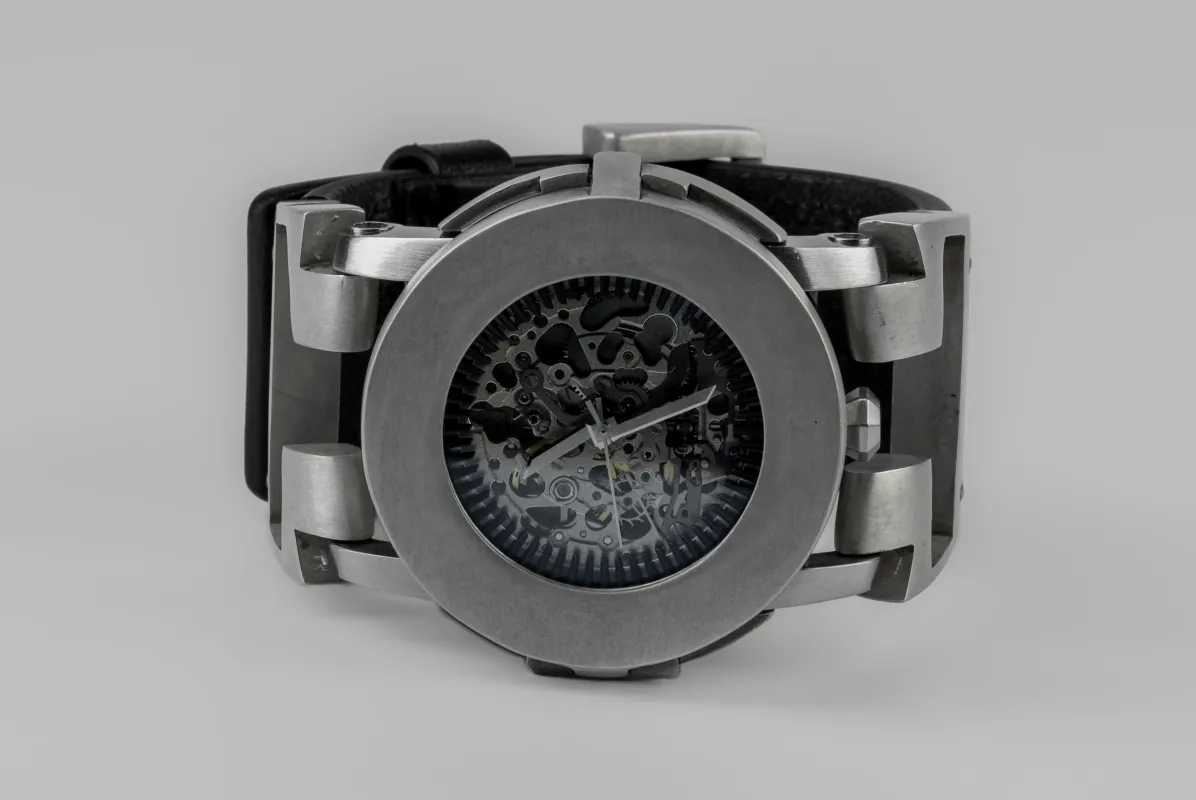 P4—FOB Watch #70 (Case, Hyperstrap-T [Buckle], Silver Skeleton, DA-DA-NG) sold by Parts of Four