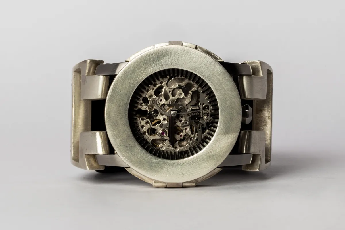 P4—FOB Watch #42 (Case, Hyperstrap-T [Studs], Silver Skeleton, MA-MA-NG) sold by Parts of Four