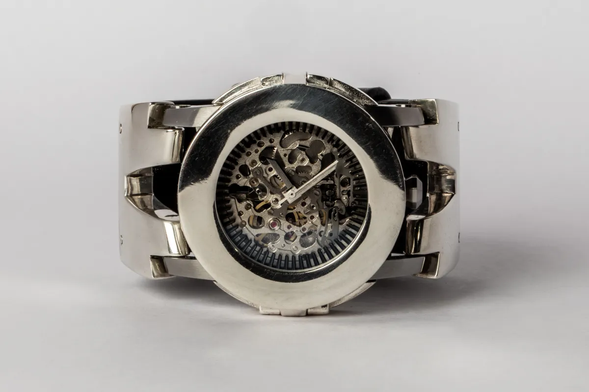 P4—FOB Watch #138 (Case, Hyperstrap-V [Buckle], Silver Skeleton, PA-PA-NG) sold by Parts of Four