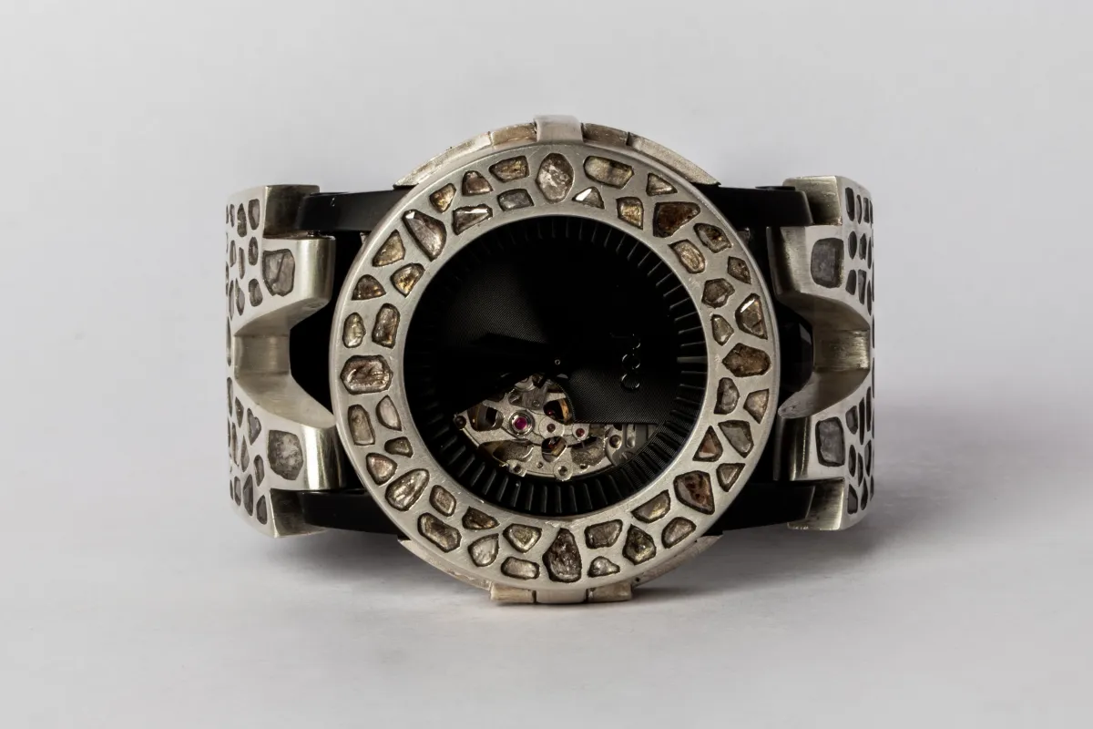 P4—FOB Watch #116 (Case [Mega Pavé], Hyperstrap-V [Mega Pavé, Studs], Phantom, MA+DIA-MA+DIA-NG) sold by Parts of Four