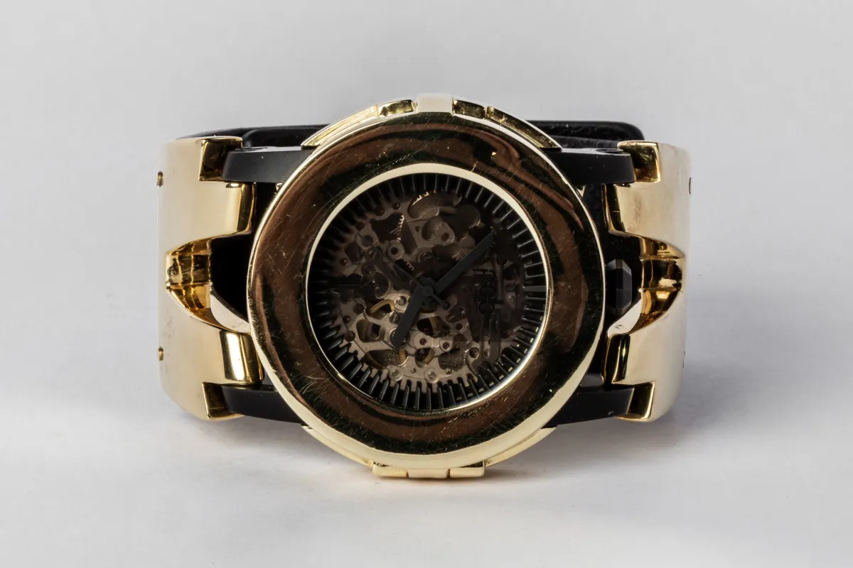 P4—FOB Watch #111 (Case, Hyperstrap-V [Studs], Black Matte, YGA-YGA-NG) sold by Parts of Four