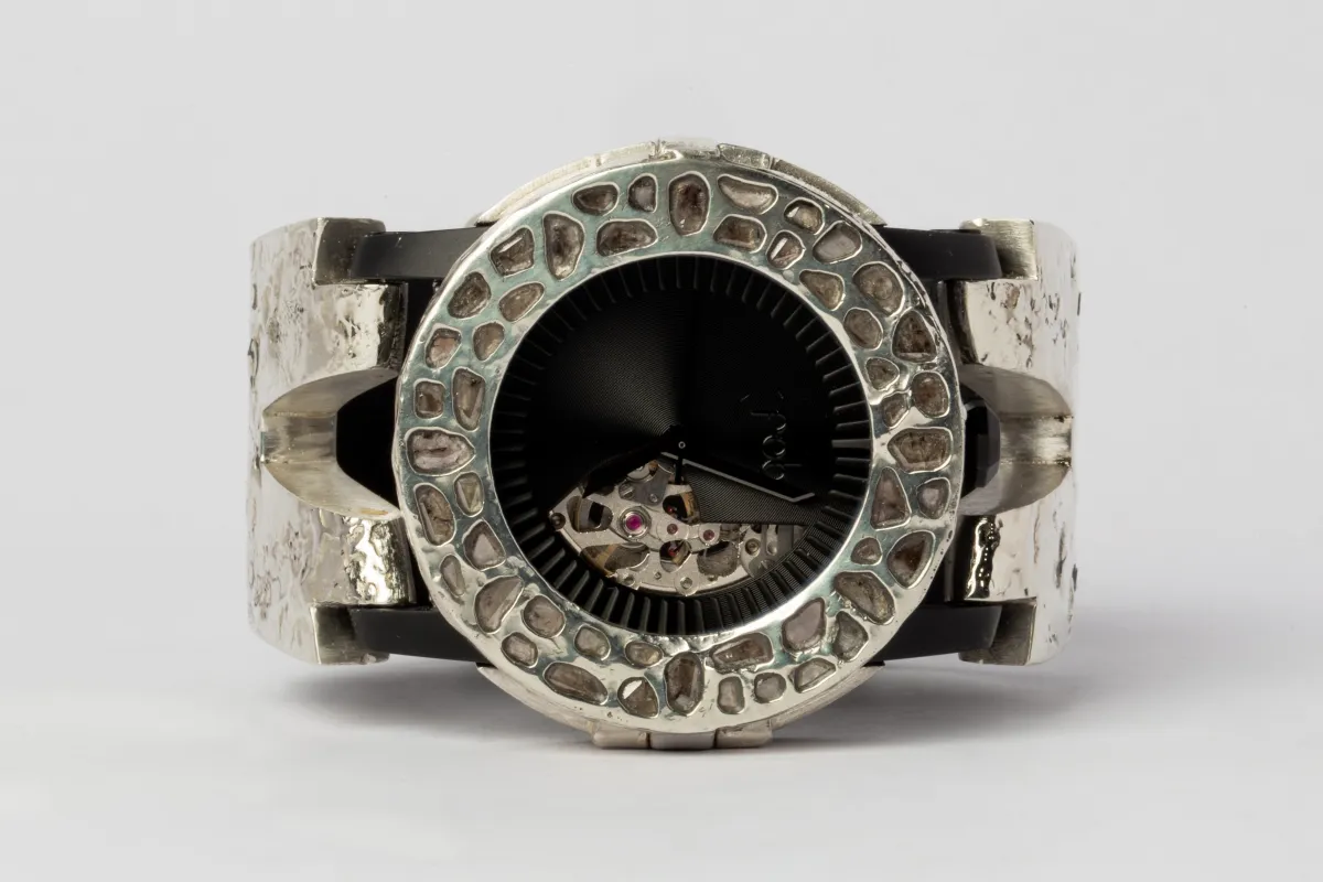 P4—FOB Watch #548 (Case [Mega Pavé], Hyperstrap-V [Buckle], Phantom, MA10KW+DIA-MA10KW-NG) sold by Parts of Four