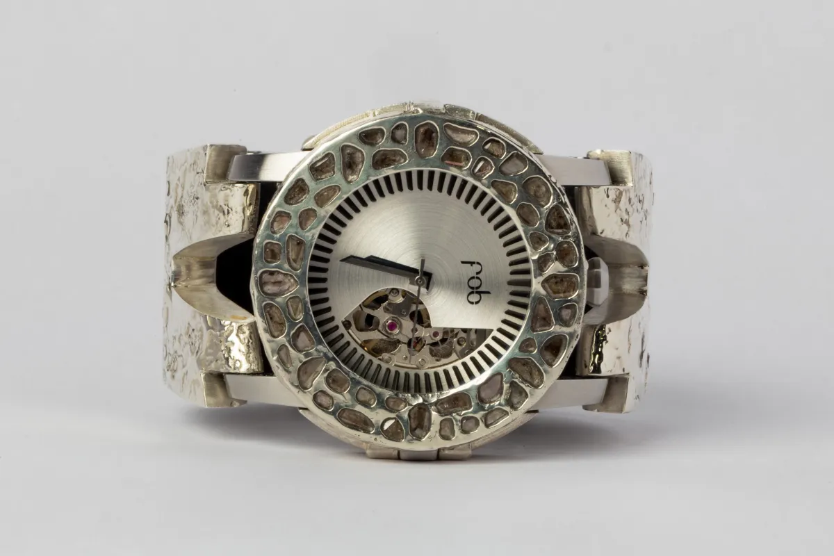 P4—FOB Watch #545 (Case [Mega Pavé], Hyperstrap-V [Buckle], Oblivion, MA10KW+DIA-MA10KW-NG) sold by Parts of Four