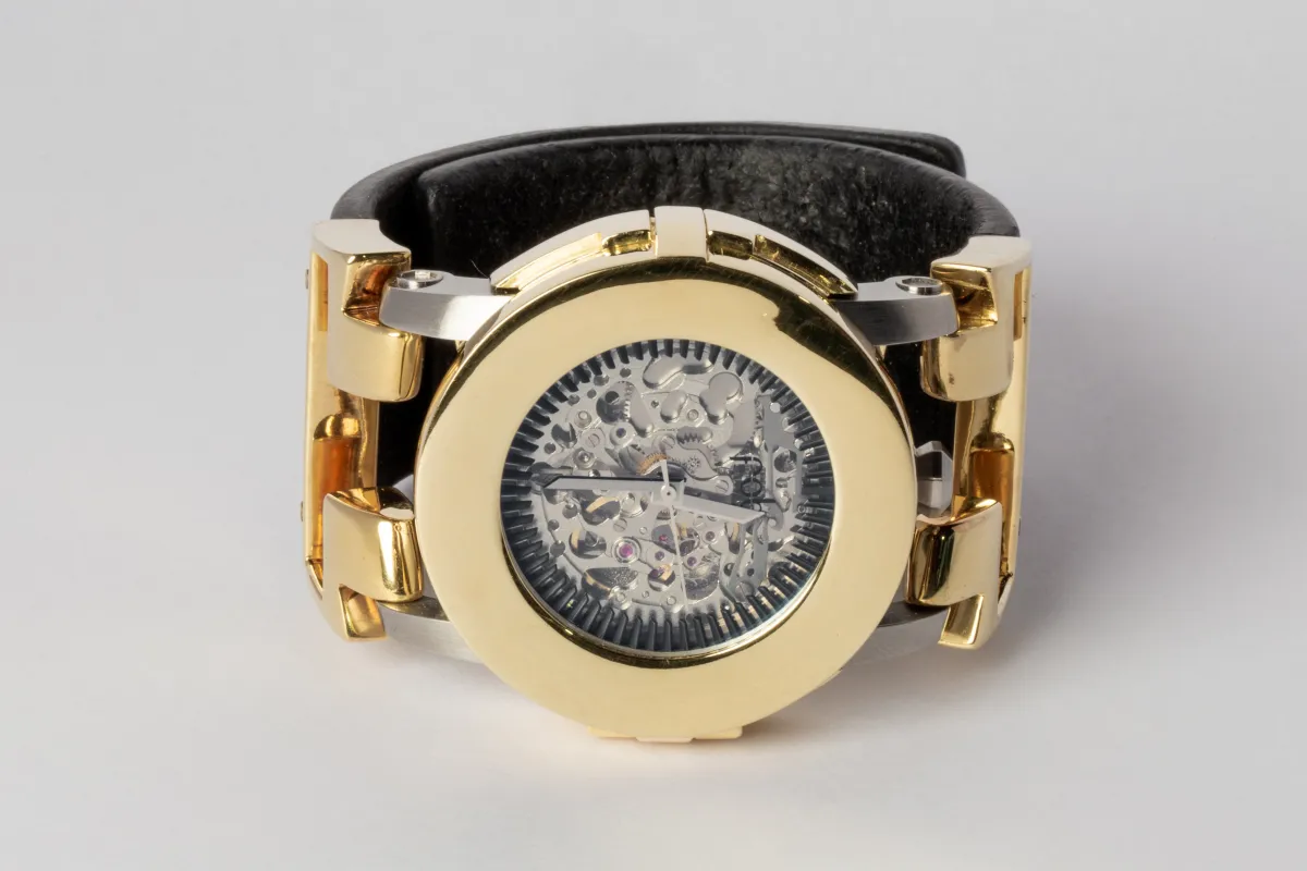 P4—FOB Watch #54 (Case, Hyperstrap-T [Studs], Silver Skeleton, YGA-YGA-NG) sold by Parts of Four