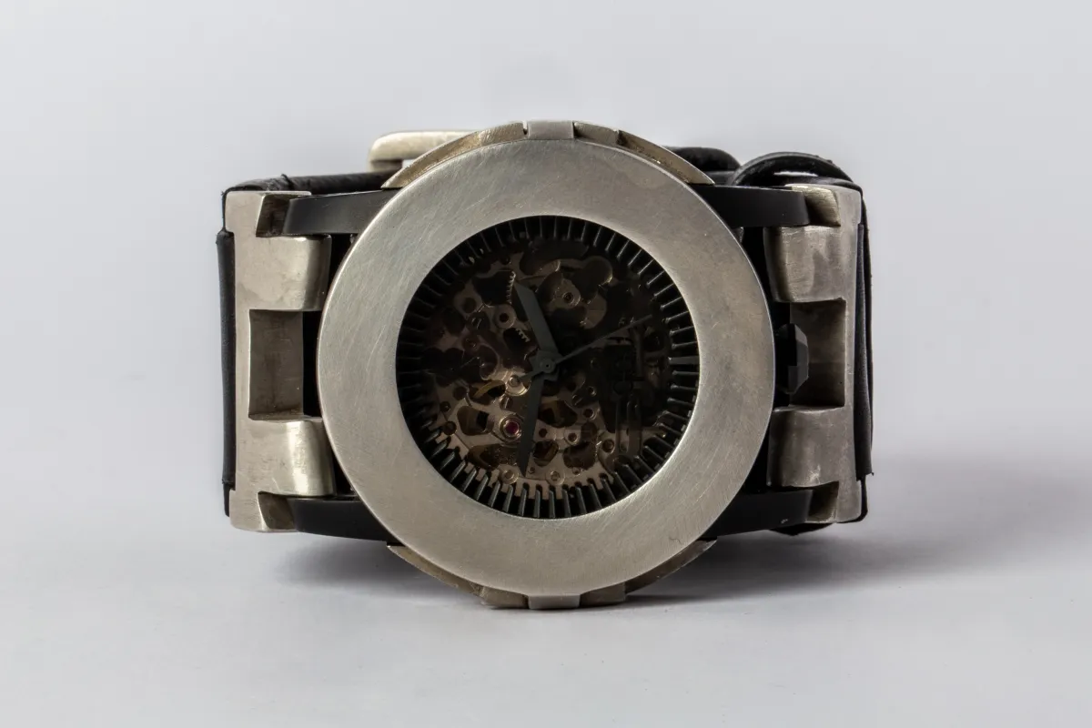 P4—FOB Watch #15 (Case, Straight Strap [Buckle], Black Matte, DA-DA-NG) sold by Parts of Four