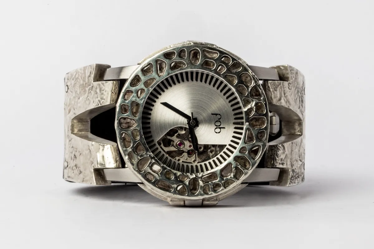 P4—FOB Watch #541 (Case [Mega Pavé], Hyperstrap-V [Studs], Oblivion, MA10KW+DIA-MA10KW-NG) sold by Parts of Four