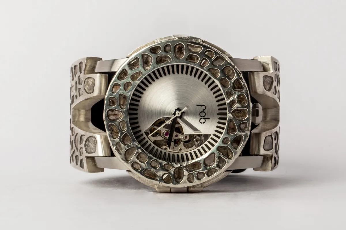 P4—FOB Watch #2373 (Case [Mega Pavé], Hyperstrap-V [Mega Pavé, Buckle], Oblivion, MA10KW+DIA-MA+DIA-NG) sold by Parts of Four