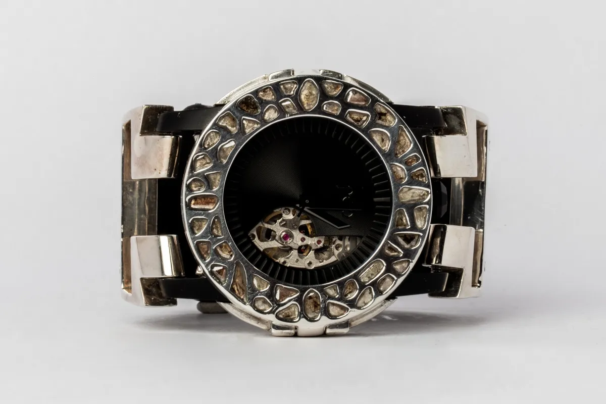 P4—FOB Watch #1432 (Case [Mega Pavé], Hyperstrap-T [Buckle], Phantom, PA+DIA-PA-NG) sold by Parts of Four