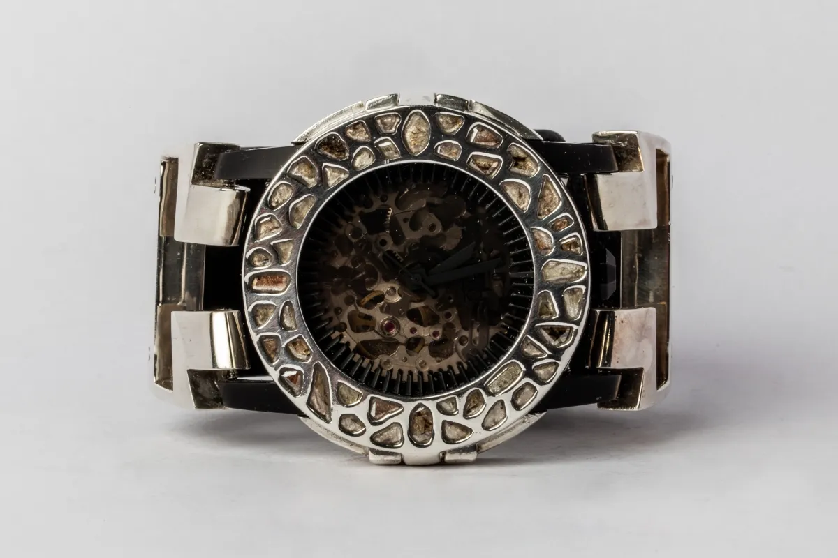 P4—FOB Watch #1431 (Case [Mega Pavé], Hyperstrap-T [Buckle], Black Matte, PA+DIA-PA-NG) sold by Parts of Four