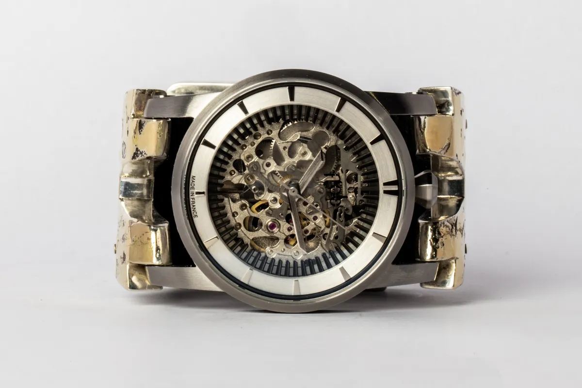 P4—FOB Watch #522 (Hyperstrap-V [Buckle], Silver Skeleton, PA18K-NG) sold by Parts of Four