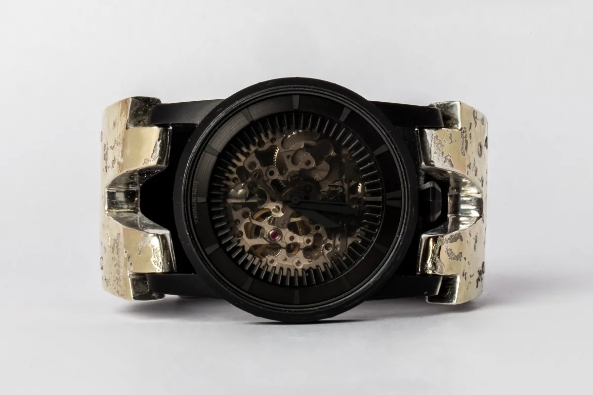 P4—FOB Watch #487 (Hyperstrap-V [Studs], Black Matte, PA18K-NG) sold by Parts of Four