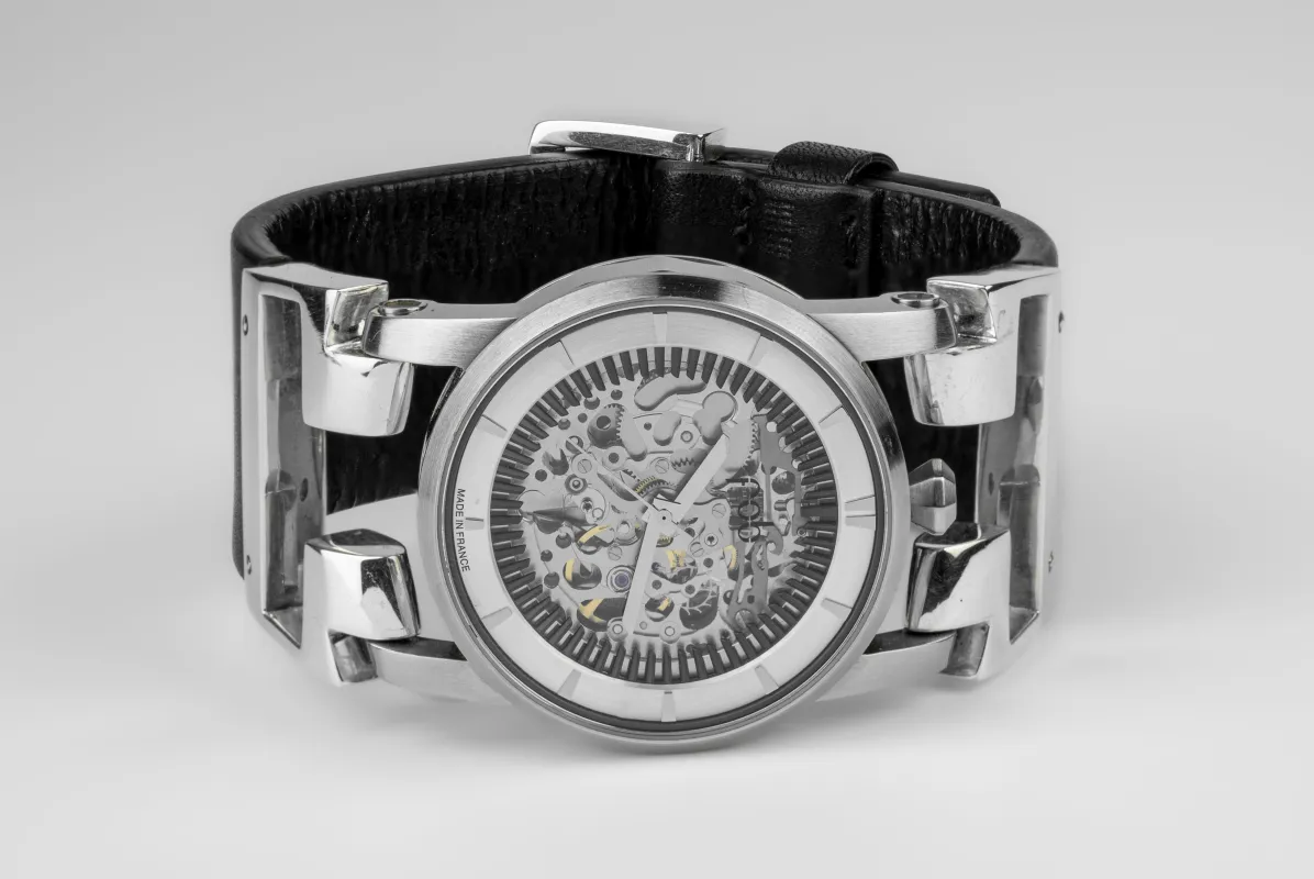 P4—FOB Watch #434 (Hyperstrap-T [Buckle], Silver Skeleton, PA-NG) sold by Parts of Four